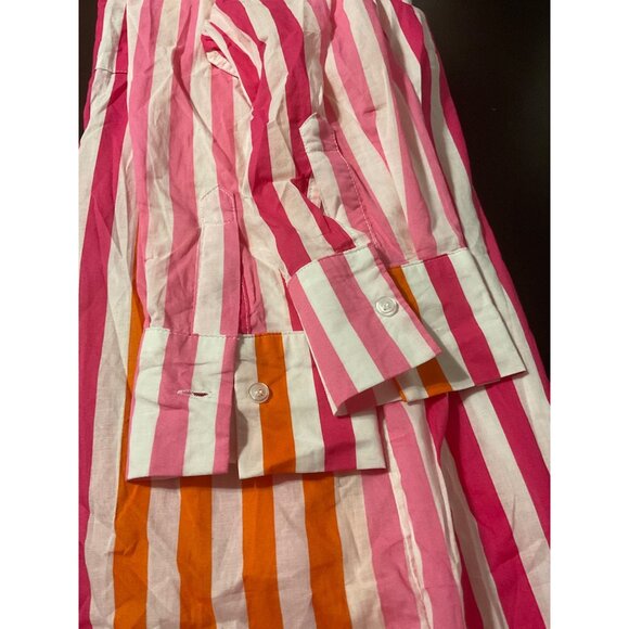 BEACH RIOT Women's Alexa Striped Button Down Top Swim Cover Up S/M - Picture 10 of 12